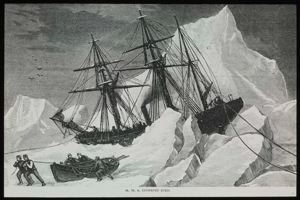 Image of Preparing to Abandon Ship (H. M. S. Intrepid Iced), Engraving